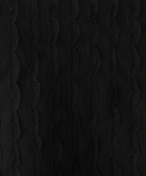 OPAQUE.CLIP（オペークドットクリップ）の「◆バックリボンチュールデザインブラウス（シャツ/ブラウス・レディース・ブラック/オフホワイト・38）」の14枚目の写真