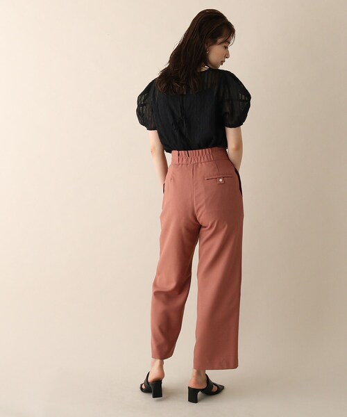 OPAQUE.CLIP（オペークドットクリップ）の「◆バックリボンチュールデザインブラウス（シャツ/ブラウス・レディース・ブラック/オフホワイト・38）」の20枚目の写真