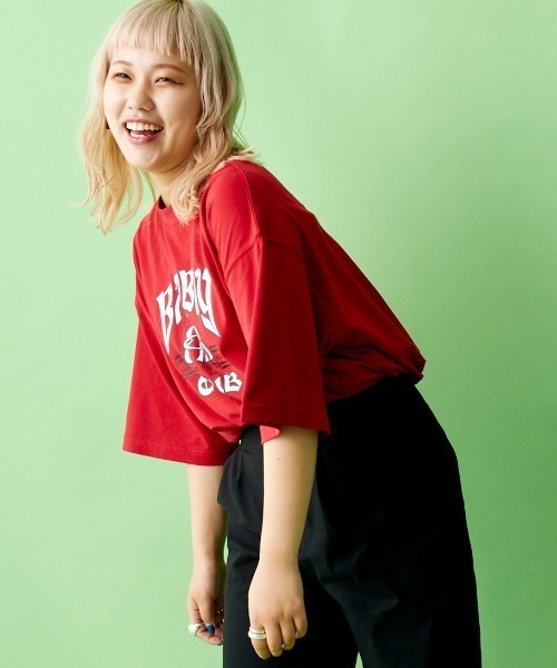 BAD BOY（バッドボーイ）の「[BAD BOY/バッドボーイ] 別注 オールドロゴプリントTシャツ（Tシャツ/カットソー・レディース・ブラック/レッド・M/L）」の10枚目の写真