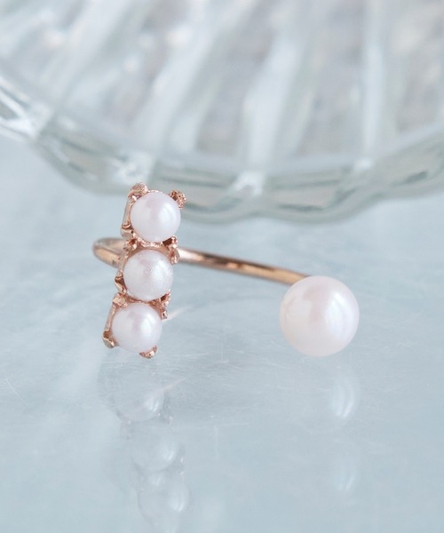 Phoebe（フィービィー）の「ラインパールピンキーリング（リング・レディース・ピンクゴールド/イエローゴールド・FREE）」の13枚目の写真