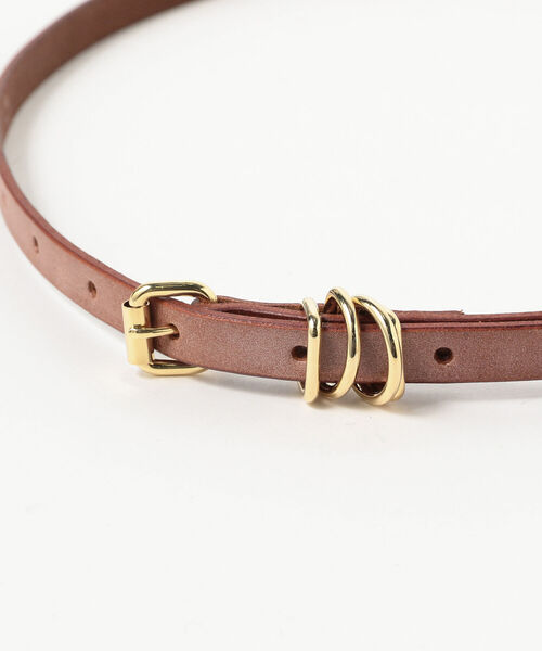 Ray BEAMS（レイビームス）の「Ray BEAMS / 10mm レザー ベルト（ベルト・レディース・ブラック/ブラウン・ONE SIZE）」の9枚目の写真