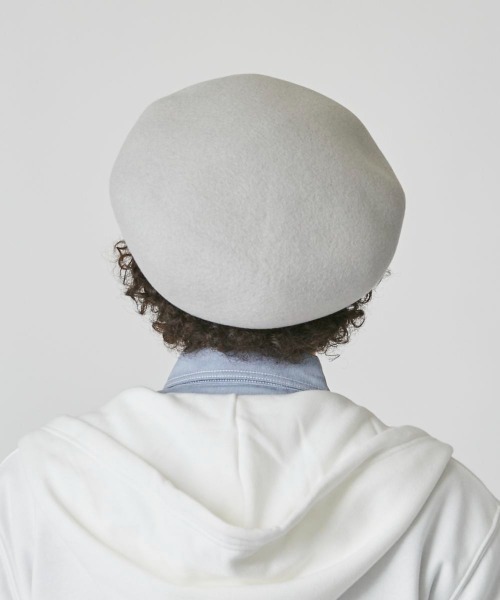 OVERRIDE(オーバーライド)の「OVERRIDE KNIT FELT OBAN BERET(ハンチング/ベレー帽・メンズ・グレー/ブラウン/ブラック/イエロー・58cm)」の13枚目の写真