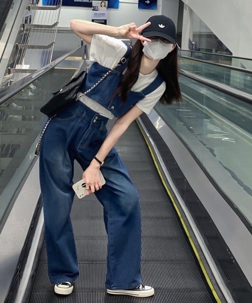 Cham.(チャム)の「デニムワイドパンツ(デニムパンツ・レディース・ブルー・F)」の20枚目の写真