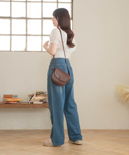 Cham.(チャム)の「デニムワイドパンツ(デニムパンツ・レディース・ブルー・F)」の16枚目の写真
