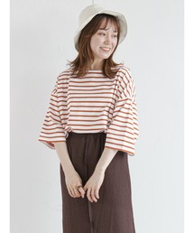 ehka sopo | ビッグバスクボーダープルオーバー(Tシャツ/カットソー)