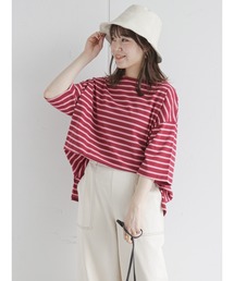 ehka sopo | ビッグバスクボーダープルオーバー(Tシャツ/カットソー)