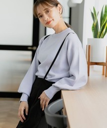 mysty woman | ボリュームスリーブニットプルオーバー　165695(ニット/セーター)