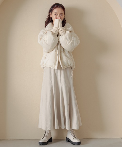 mysty woman(ミスティウーマン)の「ボリュームスリーブニットプルオーバー 165695(ニット/セーター・レディース・ブラック/オフホワイト/ブルー/モカ/グリーン系その他/ピンク/パープル・FREE)」の19枚目の写真