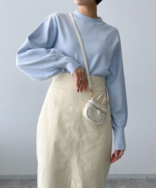 セール】ボリュームスリーブニットプルオーバー 165695（ニット