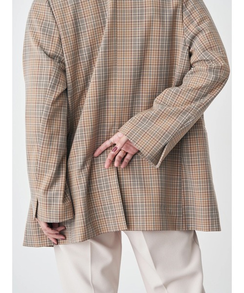 earth music&ecology（アースミュージックアンドエコロジー）の「テーラードジャケット（テーラードジャケット・レディース・ネイビー/チェック・M/L）」の20枚目の写真