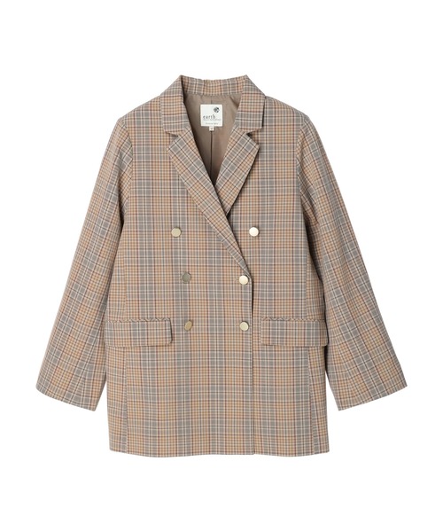 earth music&ecology（アースミュージックアンドエコロジー）の「テーラードジャケット（テーラードジャケット・レディース・ネイビー/チェック・M/L）」の22枚目の写真