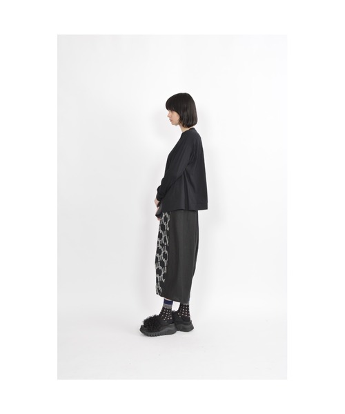 gomme（ゴム）の「タイガードットJQ　タックパンツ（その他パンツ・レディース・ブラック×グレー/ブラック×ベージュ・MEDIUM）」の3枚目の写真