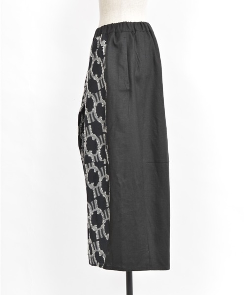 gomme（ゴム）の「タイガードットJQ　タックパンツ（その他パンツ・レディース・ブラック×グレー/ブラック×ベージュ・MEDIUM）」の6枚目の写真