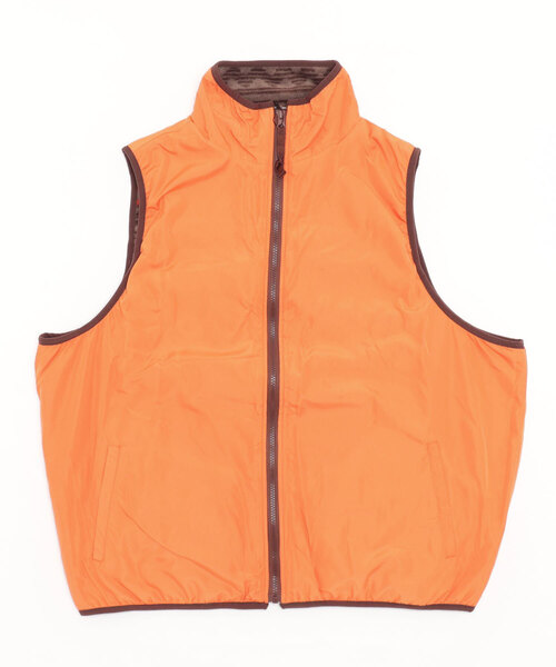 COMMON WARE（コモンウェアー）の「COMMONWARE:OUTDOOR FLEESE STAND VEST/フリース リバーシブル スタンドベスト（ベスト・メンズ・モカ/グリーン/ブラック/オートミール・L/M）」の8枚目の写真