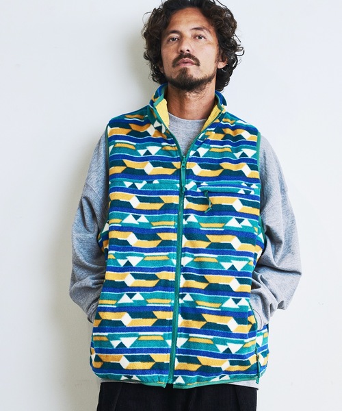 COMMON WARE（コモンウェアー）の「COMMONWARE:OUTDOOR FLEESE STAND VEST/フリース リバーシブル スタンドベスト（ベスト・メンズ・モカ/グリーン/ブラック/オートミール・L/M）」の22枚目の写真