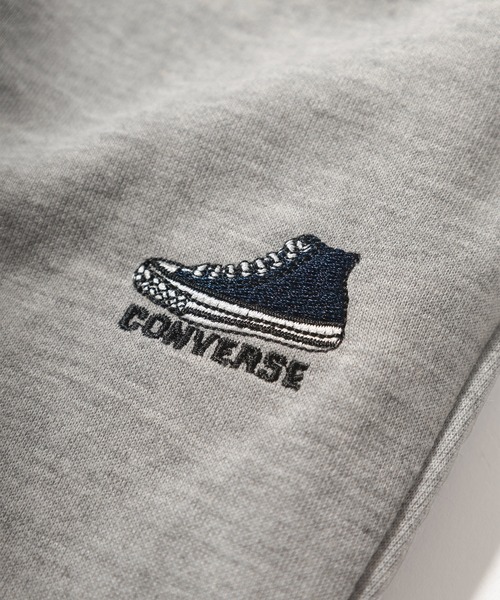CONVERSE(コンバース)の「【CONVERSE/コンバース】スニーカーワンポイント刺繍 リブラインスウェットパンツ/リラックスパンツ/裏毛(スウェットパンツ・メンズ・ブラック/ネイビー/グレー/グリーン/オートミール・M/L/XL)」の6枚目の写真