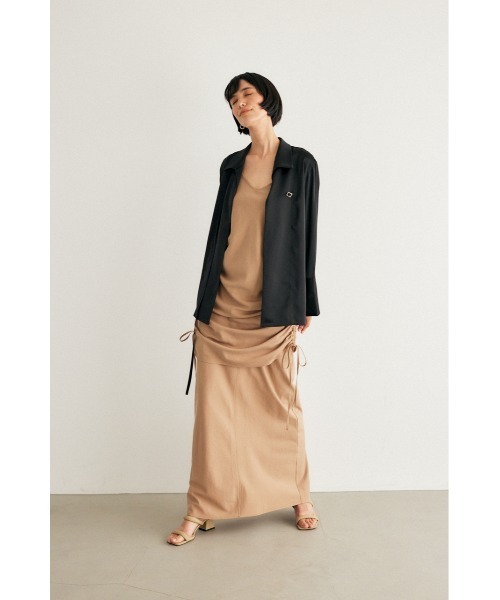 M_（エムアンダーバー）の「【M_】TIGHT LONG スカート（スカート・レディース・ベージュ/ブラック/ピンク・1/2）」の12枚目の写真