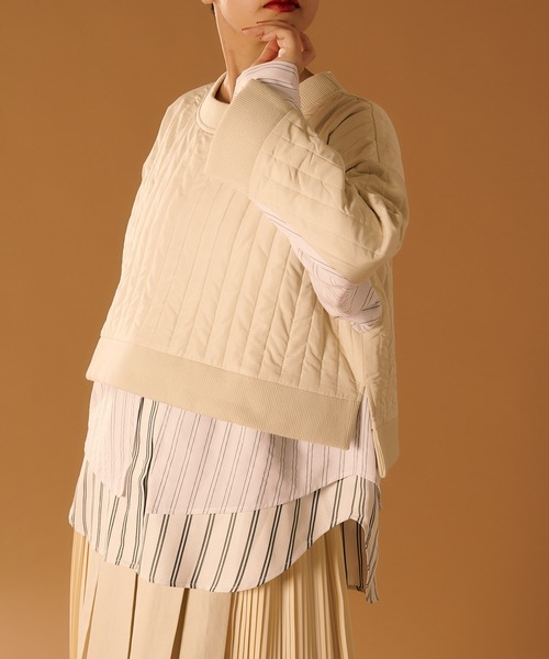 earPAPILLONNER SUM1 STYLE 切り替えキルティングトップス ear PAPILLONNER（イアパピヨネ）の「【SUM1 STYLE(スミスタイル