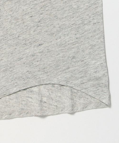 Demi-Luxe BEAMS(デミルクス ビームス)の「ALTERNATIVE / リネン アシンメトリー キャップスリーブ(Tシャツ/カットソー・レディース・グレー/ブルー・SMALL/MEDIUM)」の5枚目の写真