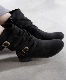 ALETTA（アレッタ）の「美脚 くしゅくしゅ エンジニアブーツ（ブーツ）」