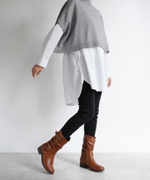 ALETTA（アレッタ）の「美脚 くしゅくしゅ エンジニアブーツ（ブーツ）」