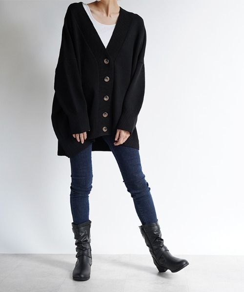 ALETTA(アレッタ)の「美脚 くしゅくしゅ エンジニアブーツ(ブーツ・レディース・ダークブラウン/キャメル/ブラック/ブラウン系その他/ブラック系その他/グレー/ブラウン・M/L/LL/S)」の1枚目の写真
