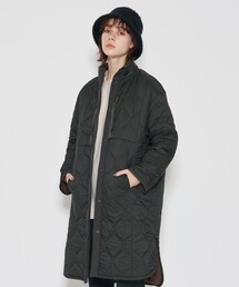 【WOMEN】ロングキルトリバーシブルコート