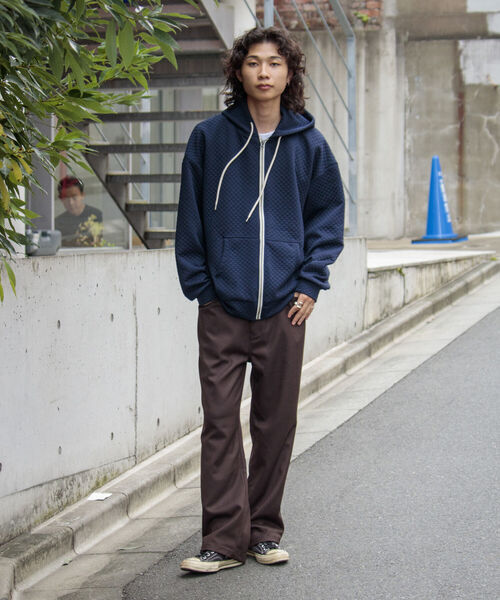 GLOSTER（グロスター）の「【GLOSTER/グロスター】キルティングパーカー フーディー ZIPパーカー（パーカー・メンズ・ブラック/グレー/ネイビー・S/M/L）」の12枚目の写真