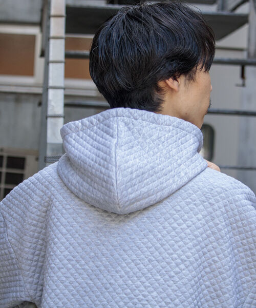 GLOSTER（グロスター）の「【GLOSTER/グロスター】キルティングパーカー フーディー ZIPパーカー（パーカー・メンズ・ブラック/グレー/ネイビー・S/M/L）」の21枚目の写真