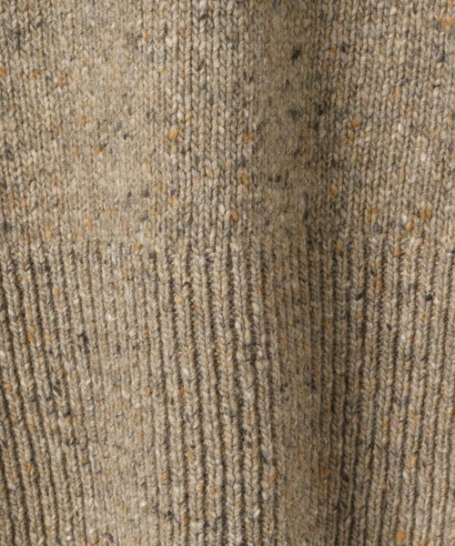 yuw（ユウ）の「ネップＶネックプルオーバー　164166（ニット/セーター・レディース・チャコールグレー/ベージュ/カーキ・FREE）」の14枚目の写真