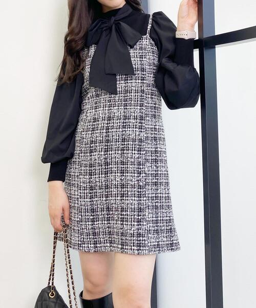 INGNI(イング)の「ミニキャミジャンスカ(ジャンパースカート・レディース・その他1/ブラック・M)」の8枚目の写真