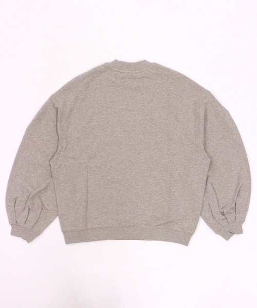 GIORDANO（ジョルダーノ）の「[ GIORDANO ]モックネック裏毛スウェット（スウェット・レディース・ホワイト/カーキ・MEDIUM/LARGE）」の4枚目の写真