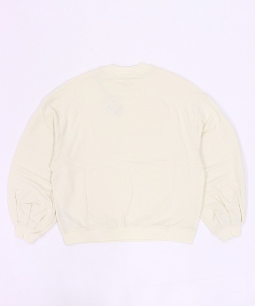 GIORDANO（ジョルダーノ）の「[ GIORDANO ]モックネック裏毛スウェット（スウェット・レディース・ホワイト/カーキ・MEDIUM/LARGE）」の6枚目の写真