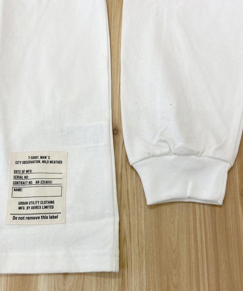 AVIREX（アヴィレックス）の「Maintenance patch ロングTシャツ（Tシャツ/カットソー・メンズ・ブラック/ホワイト・M/L/XL/XXL）」の10枚目の写真