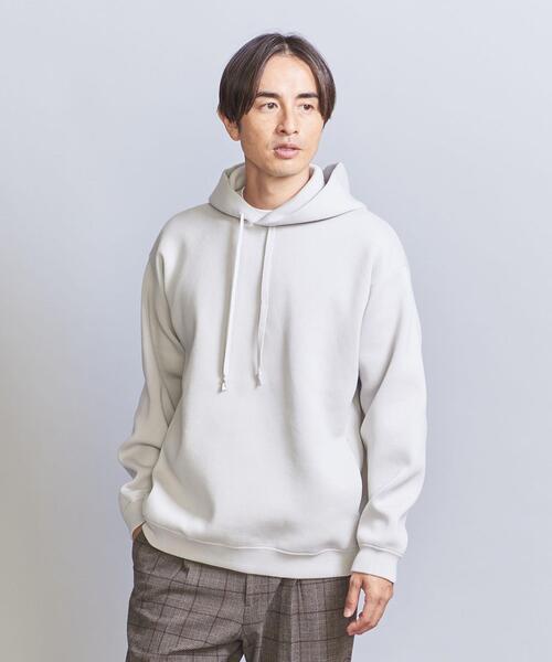 BEAUTY&YOUTH UNITED ARROWS（ビューティーアンドユースユナイテッドアローズ）の「スムース ニット パーカー（ニット/セーター・メンズ・ライトグレー/ブラック/イエロー/ナチュラル・S/M/L/XL）」の8枚目の写真