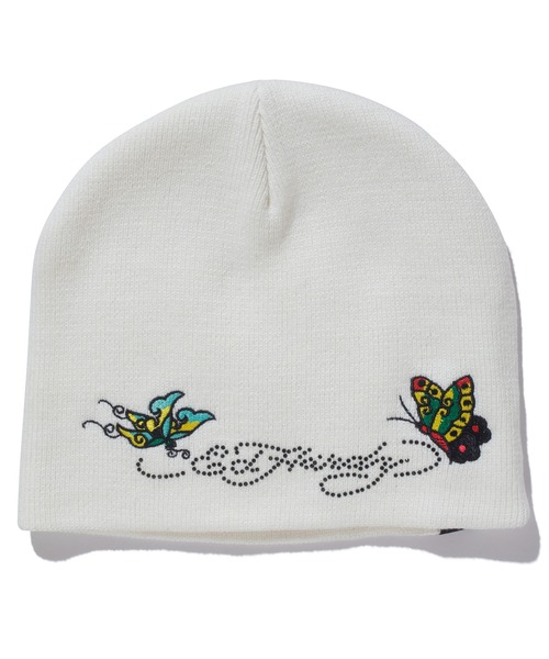 XLARGE(エクストララージ)の「XLARGE×EDHARDY SINGLE BEANIE(キャップ・メンズ・ホワイト/ブラック・ONE SIZE)」の4枚目の写真