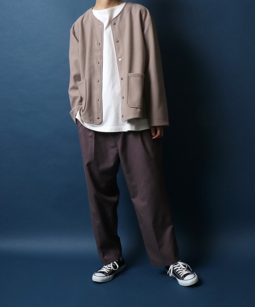 ANPAS(アンパス)の「Tech Wool Cardigan/テックウール ルーズカーディガン(カーディガン/ボレロ・メンズ・ブルー/ブラック/チャコールグレー/サンドベージュ・LL/M/L)」の11枚目の写真