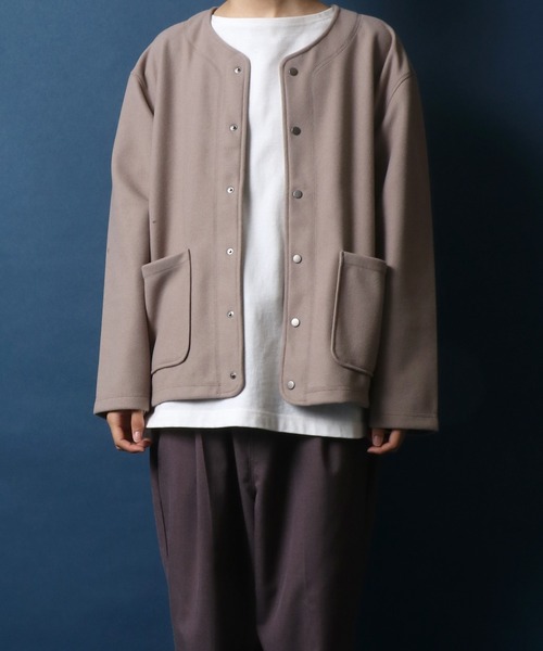 ANPAS(アンパス)の「Tech Wool Cardigan/テックウール ルーズカーディガン(カーディガン/ボレロ・メンズ・ブルー/ブラック/チャコールグレー/サンドベージュ・LL/M/L)」の13枚目の写真
