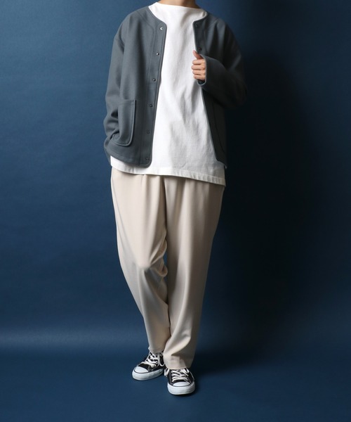 ANPAS(アンパス)の「Tech Wool Cardigan/テックウール ルーズカーディガン(カーディガン/ボレロ・メンズ・ブルー/ブラック/チャコールグレー/サンドベージュ・LL/M/L)」の6枚目の写真
