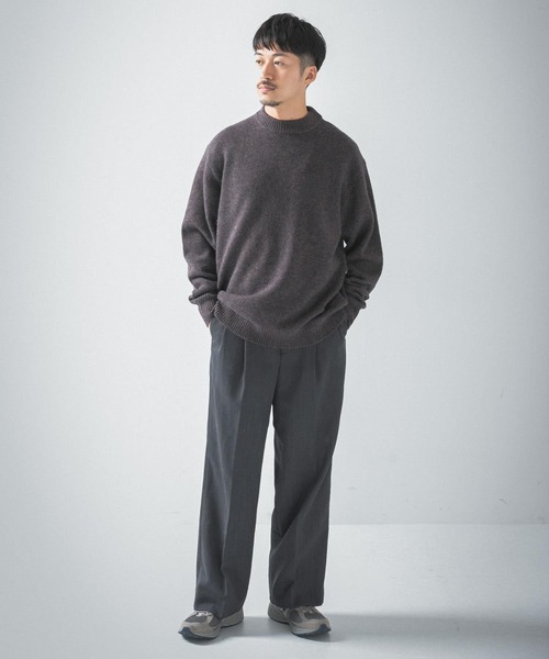 URBAN RESEARCH（アーバンリサーチ）の「5Gミックスメランジクルーネックニット（ニット/セーター・メンズ・ブラウン系その他/グリーン系その他/レッド系その他・LARGE/SMALL/MEDIUM）」の12枚目の写真