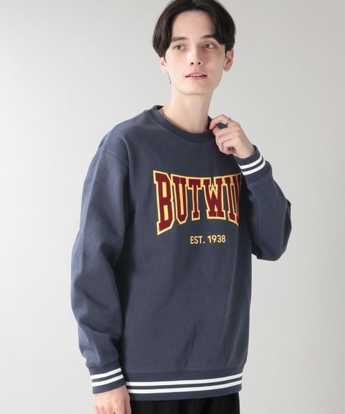BUTWIN(バトウィン)の「【BUTWIN】裏起毛プリントスウェットクルー(スウェット・メンズ・グリーン/ワインレッド/ネイビー・FREE)」の19枚目の写真