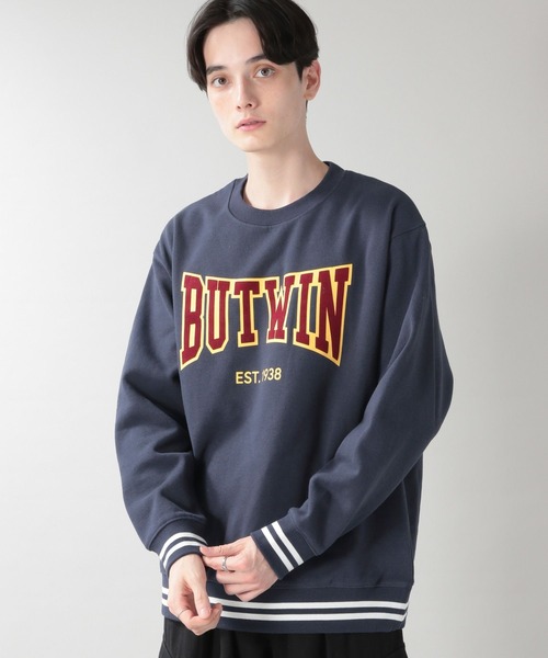 BUTWIN(バトウィン)の「【BUTWIN】裏起毛プリントスウェットクルー(スウェット・メンズ・グリーン/ワインレッド/ネイビー・FREE)」の20枚目の写真
