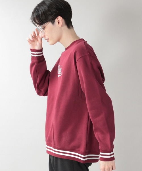 BUTWIN(バトウィン)の「【BUTWIN】裏起毛プリントスウェットクルー(スウェット・メンズ・グリーン/ワインレッド/ネイビー・FREE)」の15枚目の写真