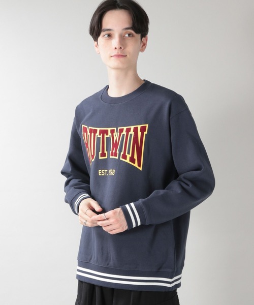 BUTWIN(バトウィン)の「【BUTWIN】裏起毛プリントスウェットクルー(スウェット・メンズ・グリーン/ワインレッド/ネイビー・FREE)」の18枚目の写真