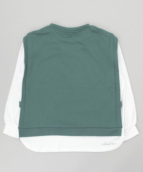 MARVEL(マーベル)の「マーベル MARVEL ベスト付ロングTシャツ(Tシャツ/カットソー・キッズ・ブラウン/カーキ・160cm/140cm/130cm)」の4枚目の写真