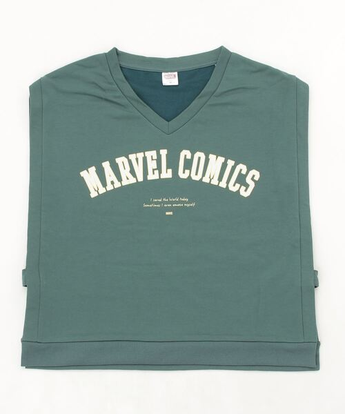 MARVEL(マーベル)の「マーベル MARVEL ベスト付ロングTシャツ(Tシャツ/カットソー・キッズ・ブラウン/カーキ・160cm/140cm/130cm)」の3枚目の写真