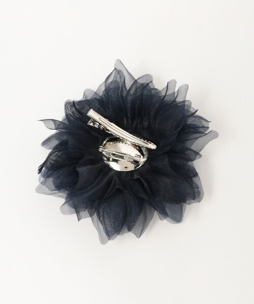 B:MING by BEAMS（ビーミングバイビームス）の「シアー フラワー コサージュ（ブローチ/コサージュ・レディース・ライトグレー/ライトベージュ/ネイビー・FREE）」の11枚目の写真