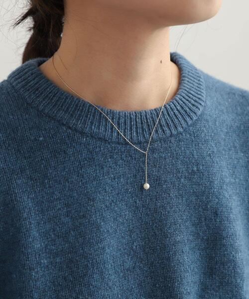 URBAN RESEARCH DOORS（アーバンリサーチドアーズ）の「RoundPearlChainNecklace（ネックレス・レディース・ホワイト・ONE）」の8枚目の写真