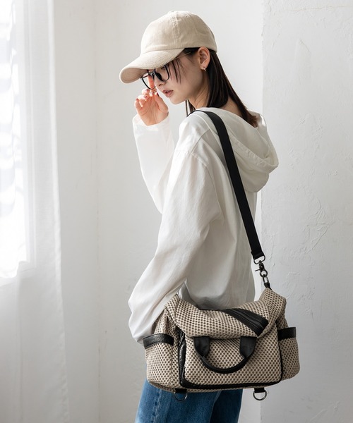 VitaFelice(ヴィータフェリーチェ)の「メッシュ3wayミニリュック(バックパック/リュック・レディース・ブラック/グレー/モカ/ホワイト・FREE)」の15枚目の写真