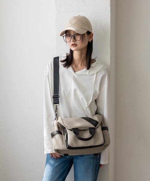 VitaFelice(ヴィータフェリーチェ)の「メッシュ3wayミニリュック(バックパック/リュック・レディース・ブラック/グレー/モカ/ホワイト・FREE)」の14枚目の写真